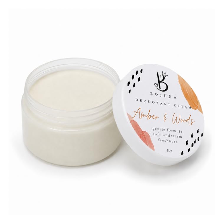 Sensitive Deodorant Cream Amber & Woods 80g