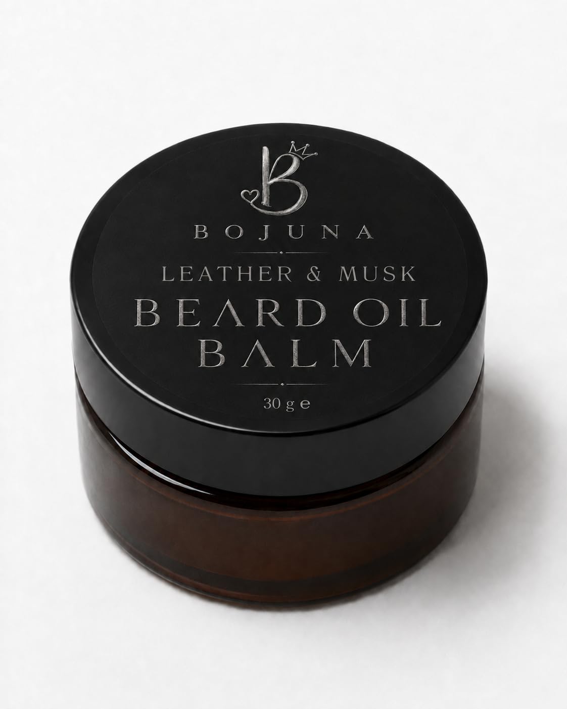 Beard Oil Balm Leather & Musk 30g with Argan Oil