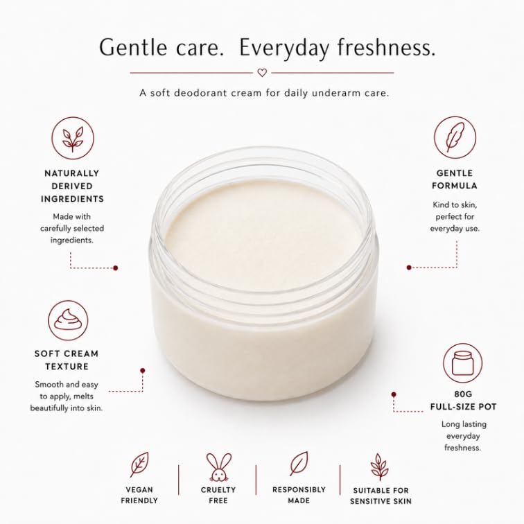 Sensitive Deodorant Cream Sea Salt & Mint 80g
