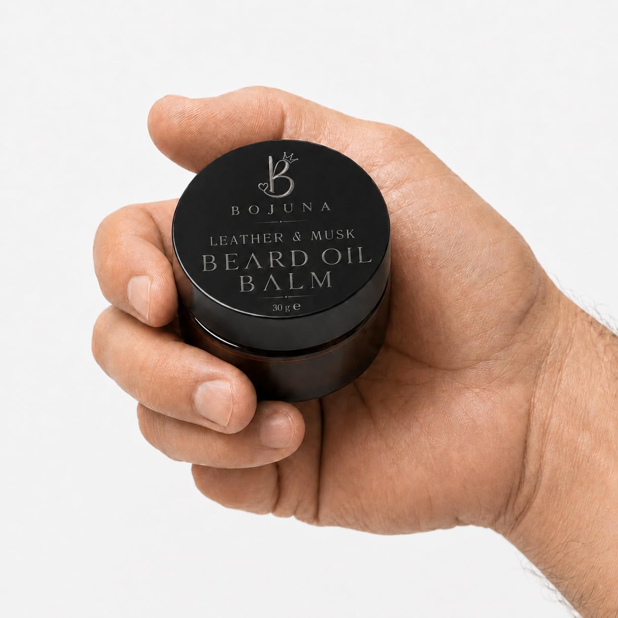 Beard Oil Balm Leather & Musk 30g with Argan Oil