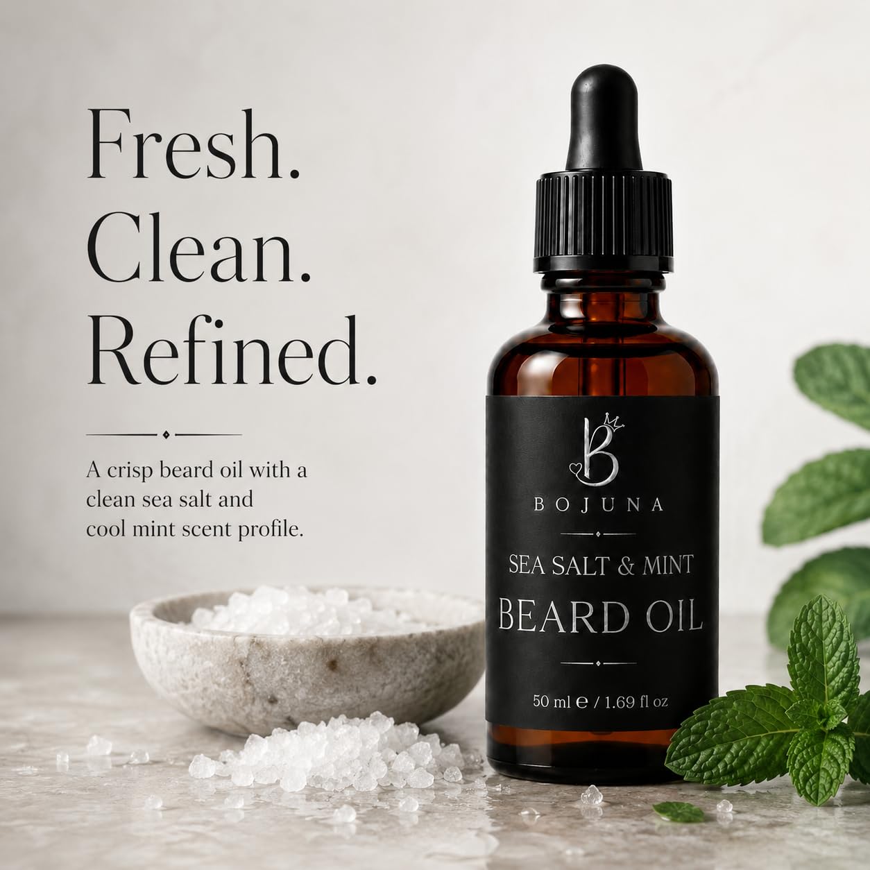 Beard Oil Sea Salt & Mint 50ml with Argan Oil