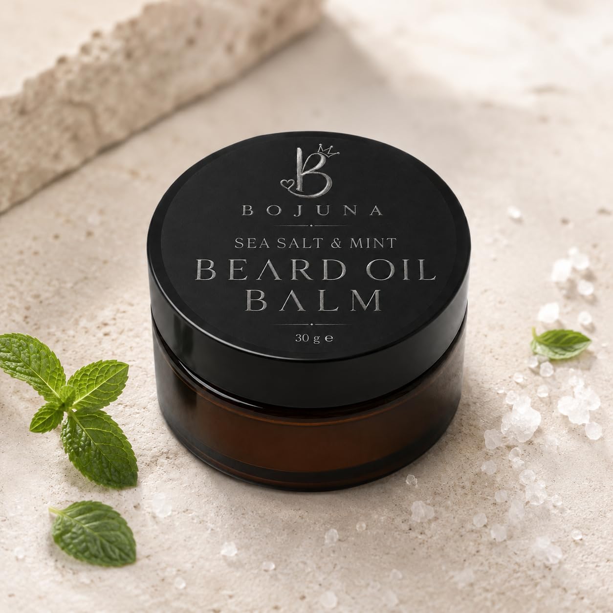 Beard Oil Balm Sea Salt & Mint 30g with Argan Oil