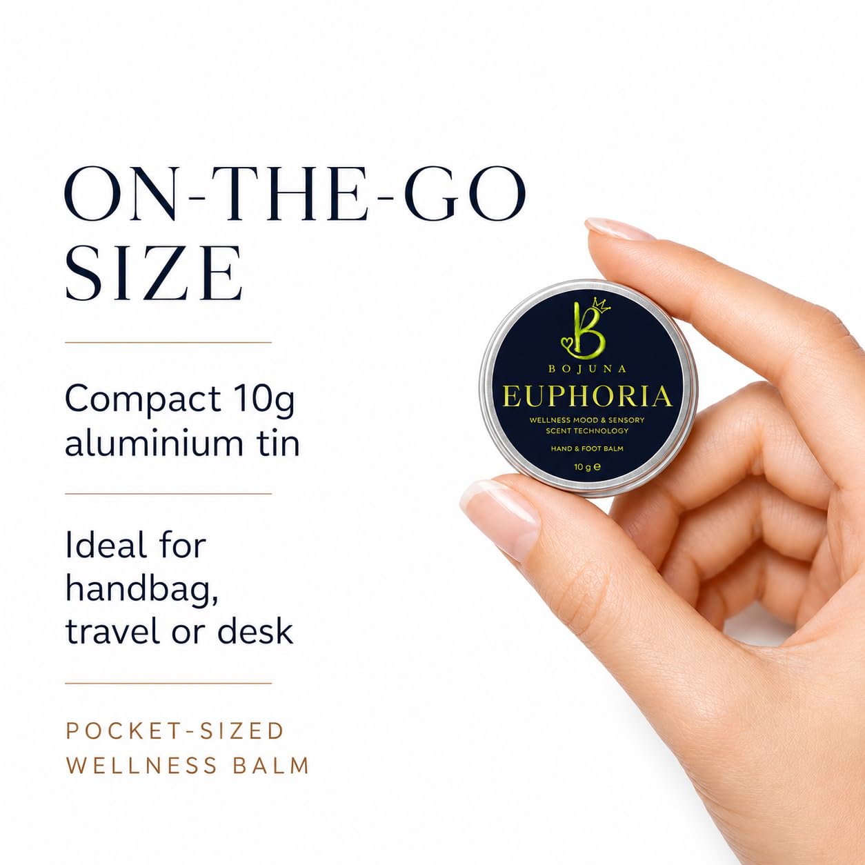 Wellness Hand & Foot Balm Euphoria 10g – Mood & Sensory Scent Technology