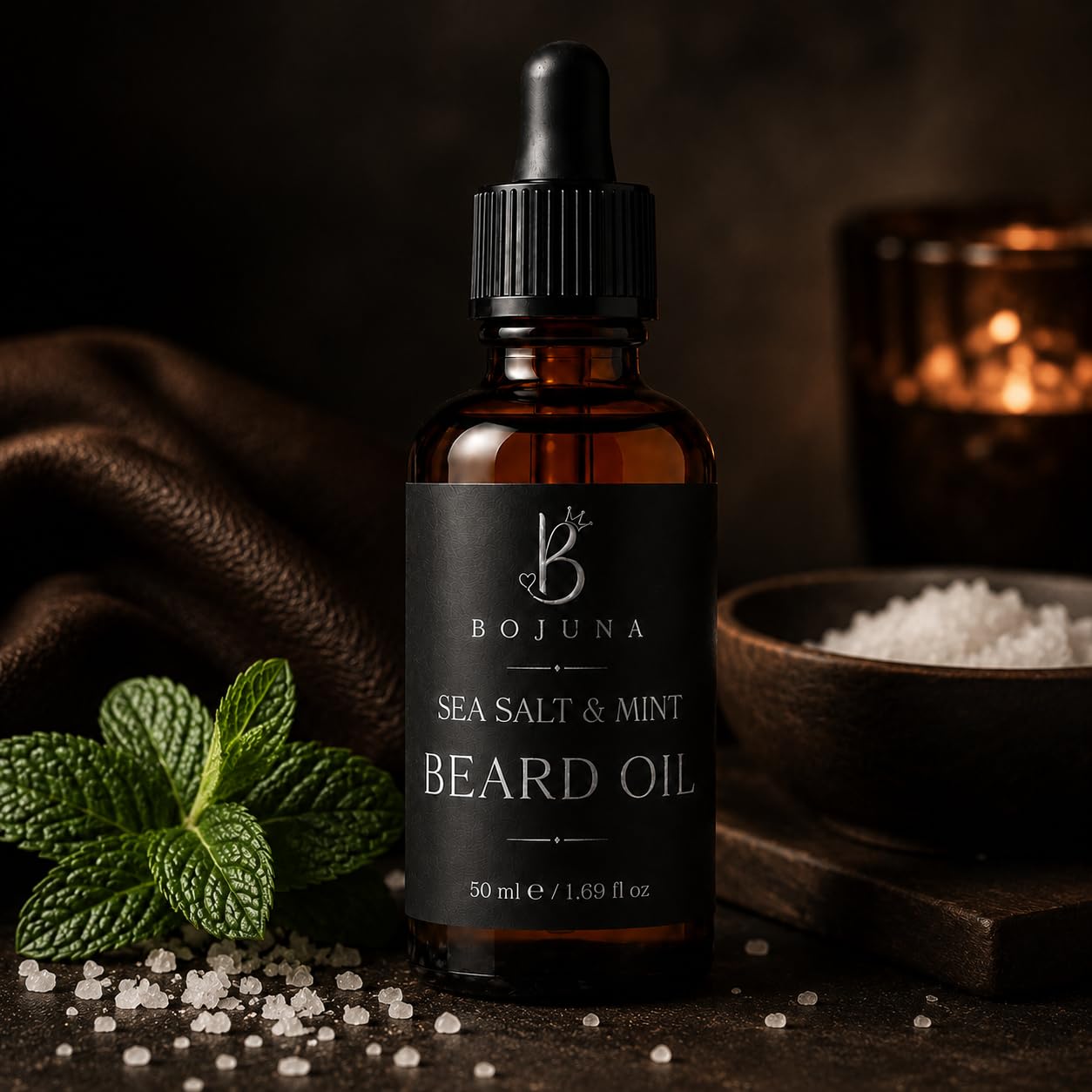 Beard Oil Sea Salt & Mint 50ml with Argan Oil