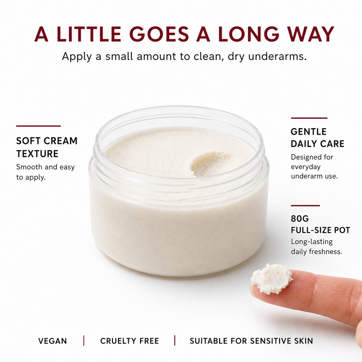 Sensitive Deodorant Cream Sea Salt & Mint 80g
