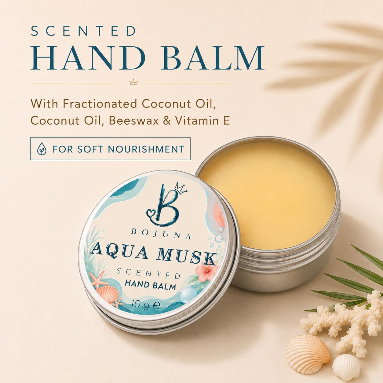 Scented Hand Balm Aqua Musk 10g with Vitamin E
