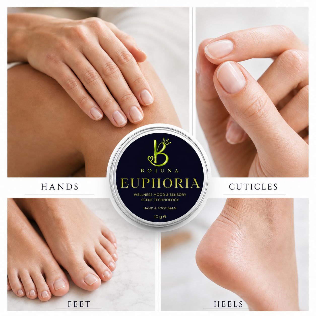 Wellness Hand & Foot Balm Euphoria 10g – Mood & Sensory Scent Technology