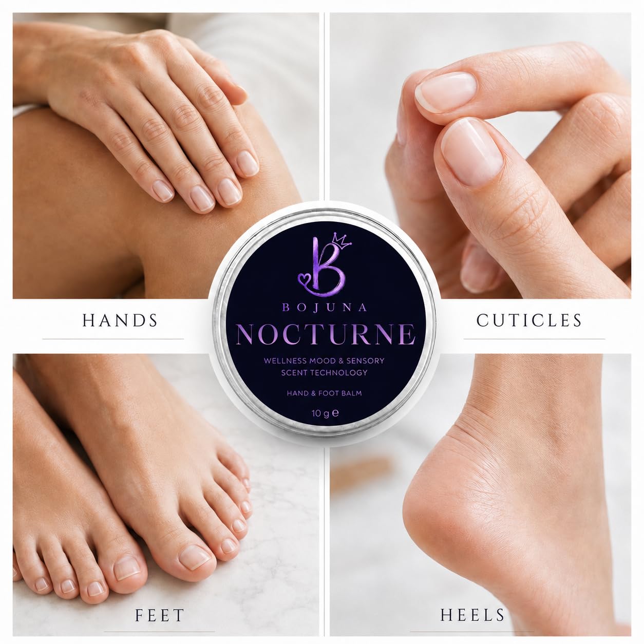Wellness Hand & Foot Balm Nocturne 10g – Mood & Sensory Scent Technology