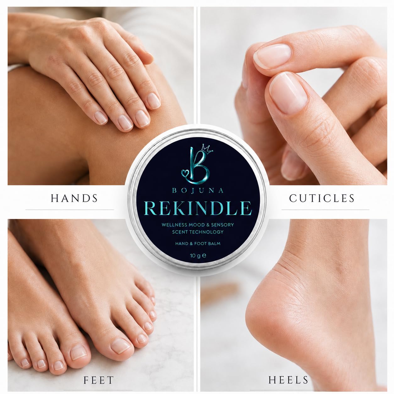 Wellness Hand & Foot Balm Rekindle 10g – Mood & Sensory Scent Technology