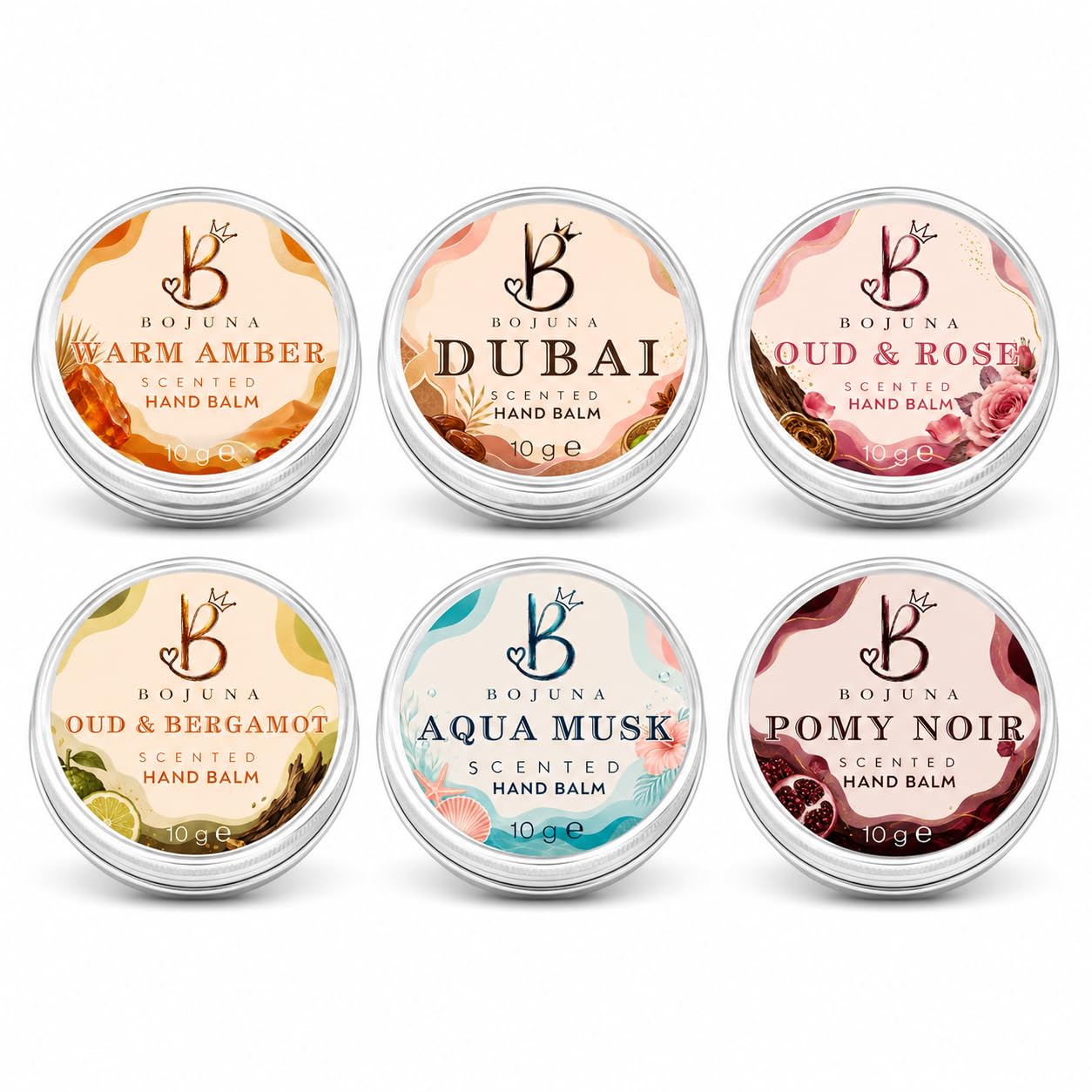 Scented Hand Balm Warm Amber 10g with Vitamin E